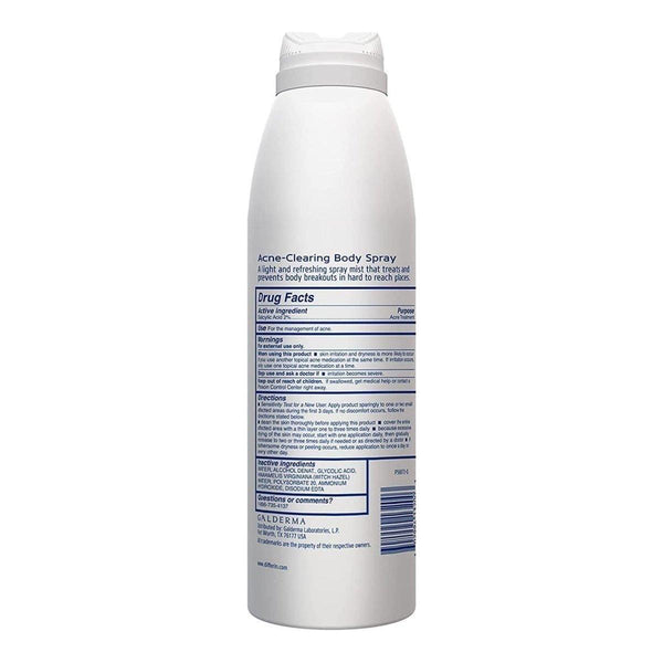 Differin Acne Body Spray with Salicylic Acid - Clear Skin Mist - 180ml - Glam Global UKDifferin