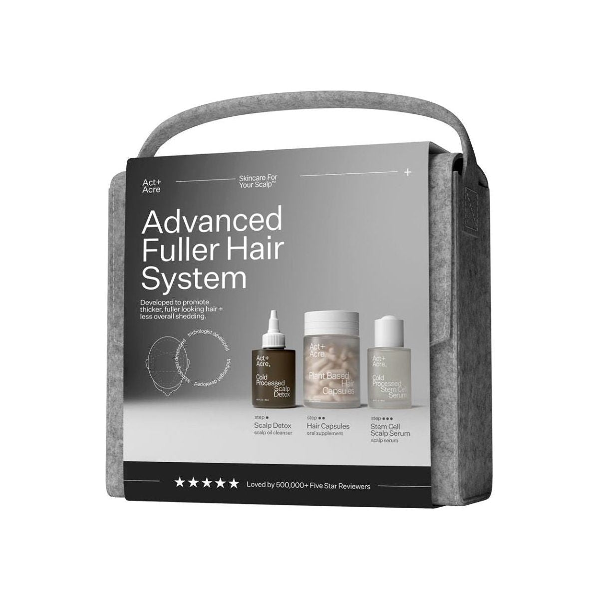 Act+Acre Advanced Fuller Hair System | Trichologist - Developed Solution for Thinning Hair - Glam Global UK