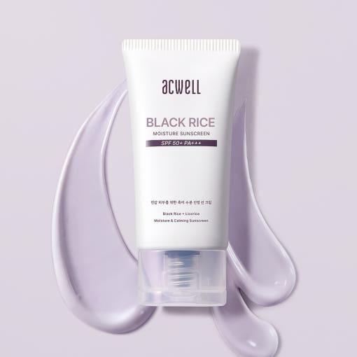 Acwell Black Rice Moisture Sunscreen SPF50+ PA+++ - 50ml - Glam Global UKacwell