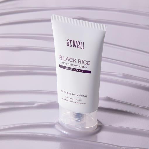 Acwell Black Rice Moisture Sunscreen SPF50+ PA+++ - 50ml - Glam Global UKacwell