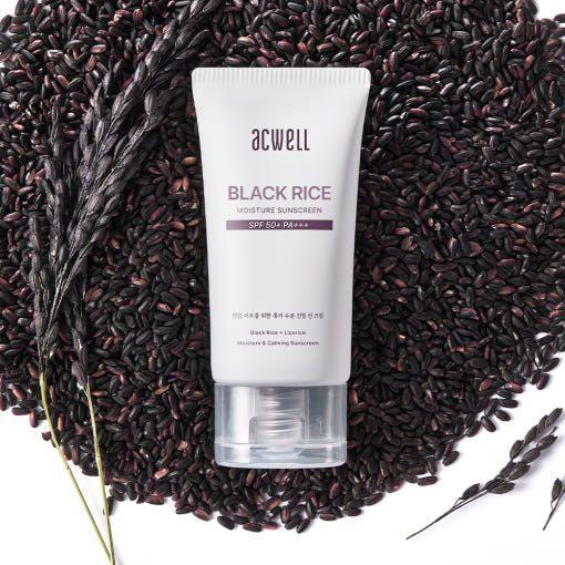 Acwell Black Rice Moisture Sunscreen SPF50+ PA+++ - 50ml - Glam Global UKacwell