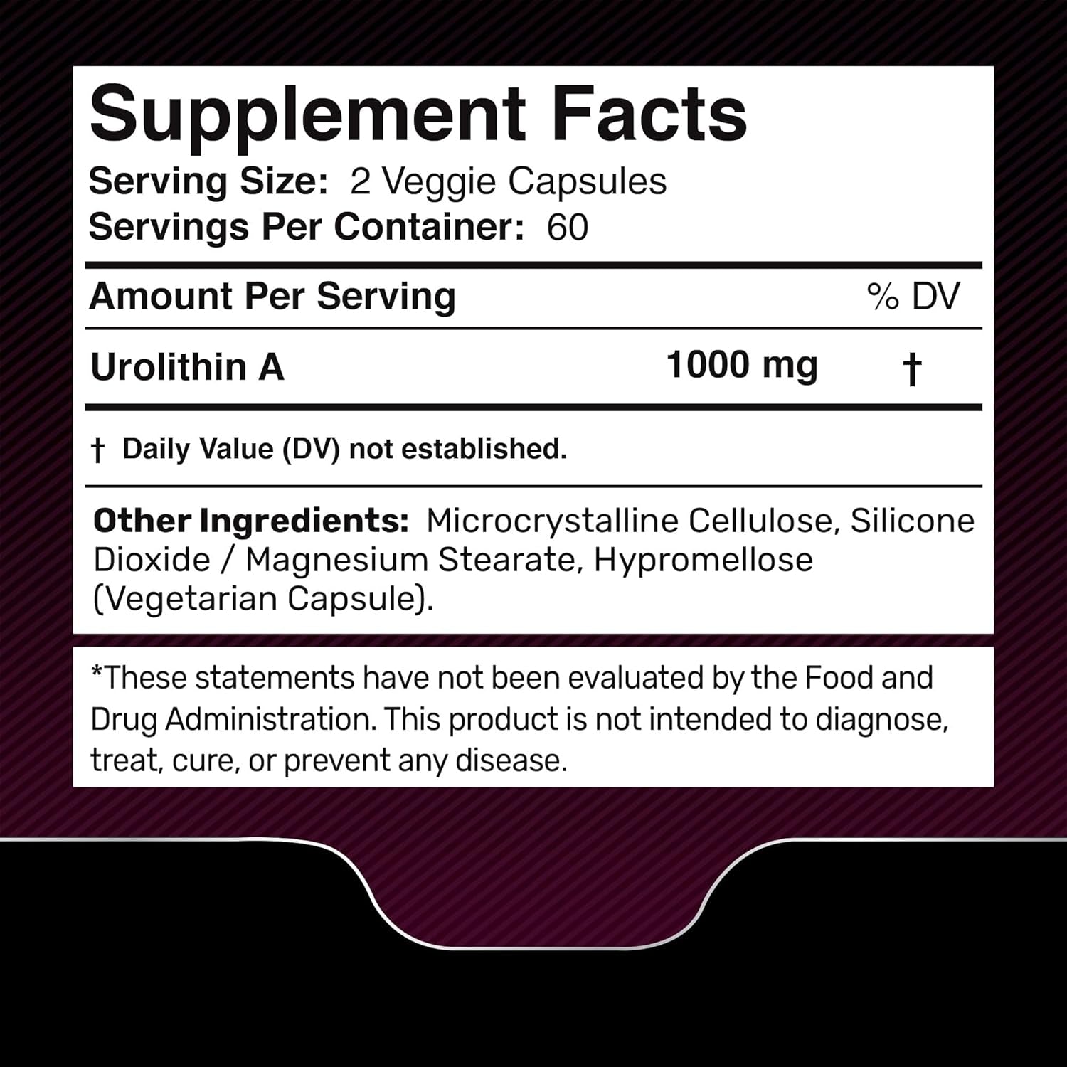 WELLNESS LABSRX Urolithin A 1000MG - 120 Capsules