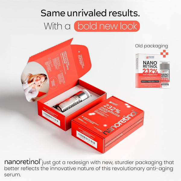 North Biomedical NANORETINOL Age-Reversal Face Serum – 30ml | 232% More Effective Than Ordinary Retinol for Firm, Youthful Skin