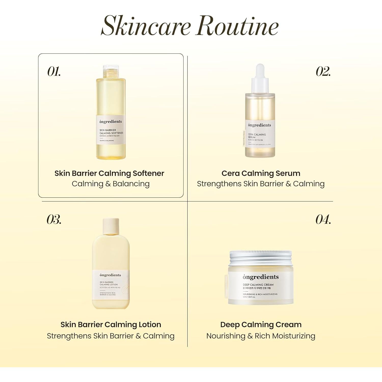 ONGREDIENTS Skin Barrier Calming Softener – 250ml | Hydrating & Soothing Toner for Sensitive Skin