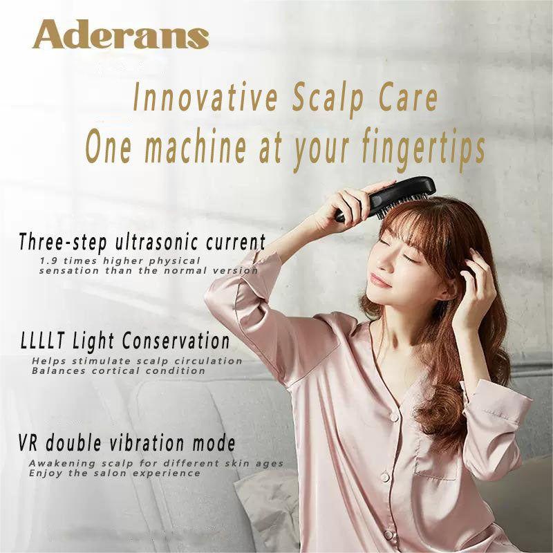 ADERANS LED light wave charm hair comb - Glam Global UK