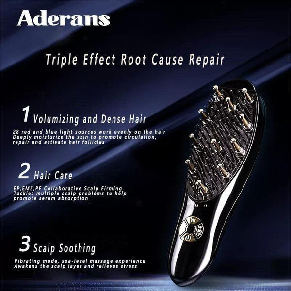 ADERANS LED light wave charm hair comb - Glam Global UKADERANS