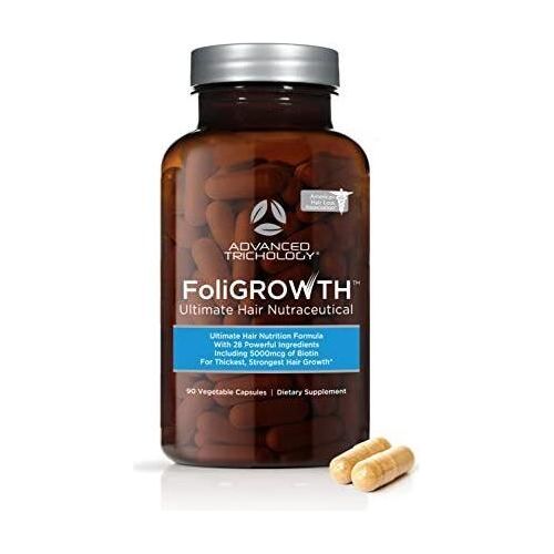 Advanced Trichology Foligrowth Hair Growth Supplement - 90 Capsules - Glam Global UK