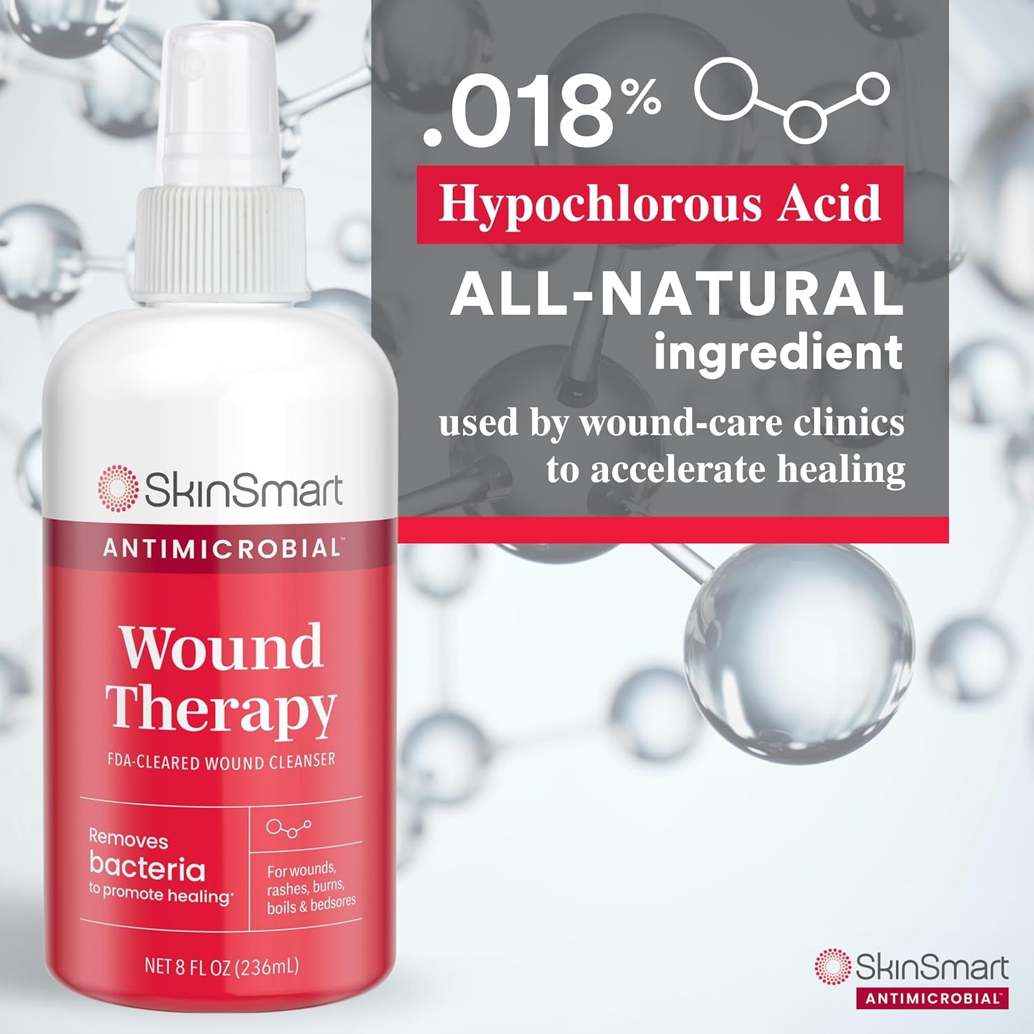 SkinSmart Antimicrobial Wound Therapy - 236ml