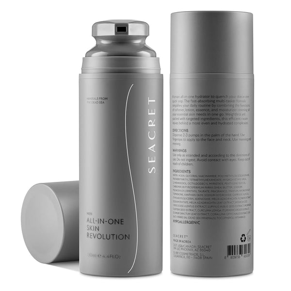 SEACRET Men All-In-One Skin Revolution – 130ml | 7-in-1 Anti-Aging Moisturiser for Men