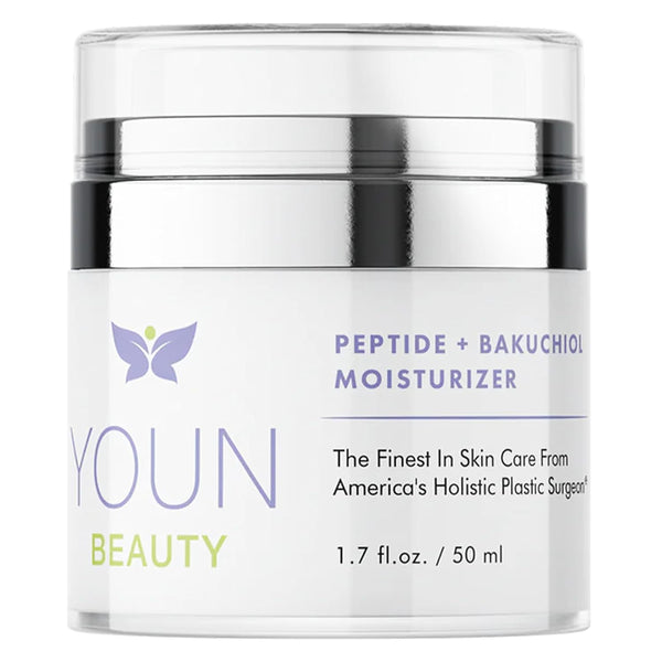 YOUN Beauty Peptide + Bakuchiol Moisturizer – 50ml | Retinol-Free Anti-Aging Hydration