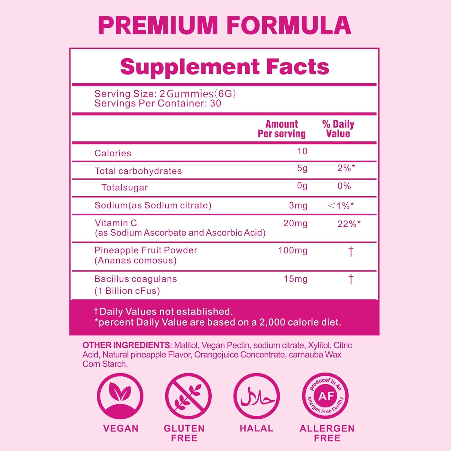Premium Feminine Balance Gummies for Women’S - Hawaiian Pineapple Gummies for Women PH Balance Support - Delicious PH Balance for Women’S with Immune Support - Vegetarian Friendly - 60 Count