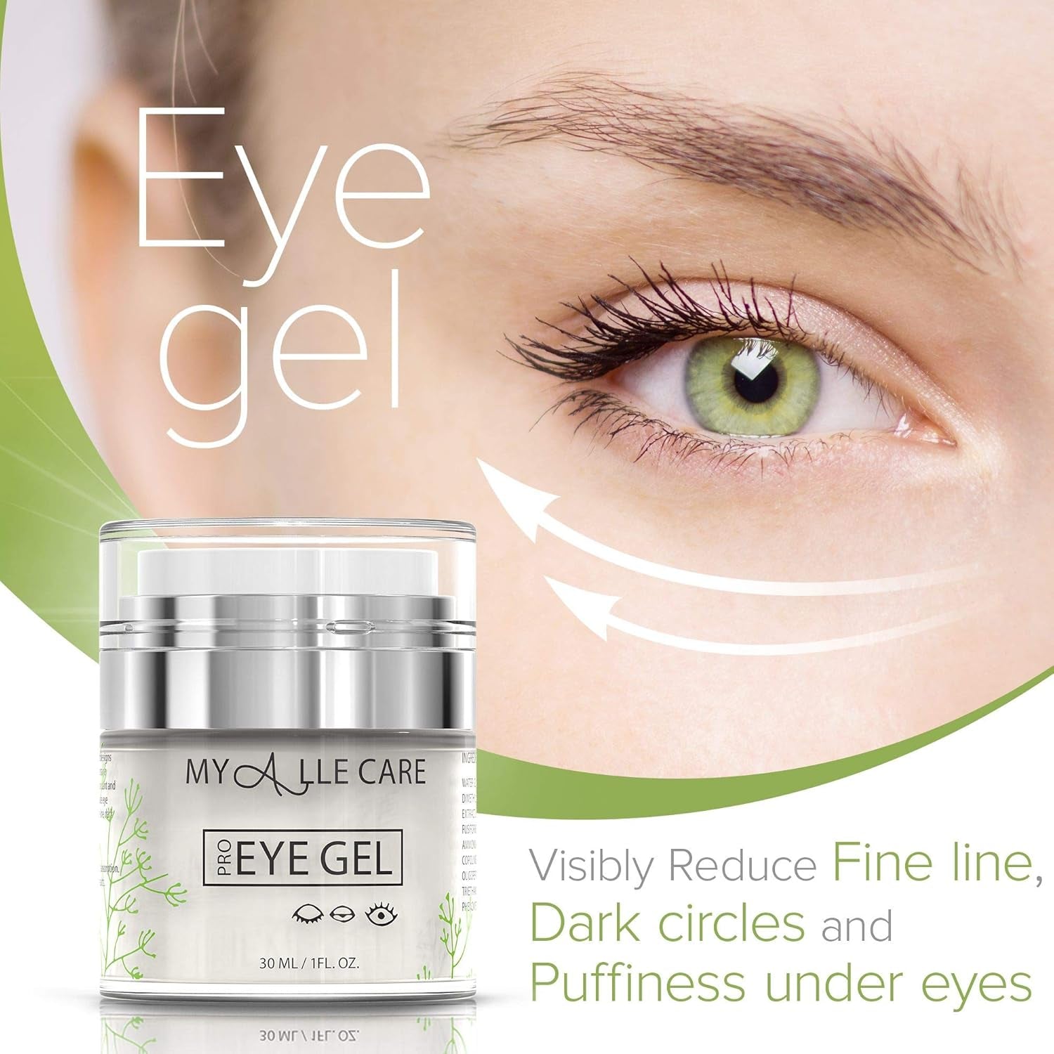 My Alle Care Eye Gel Pro – 30ml | Anti-Aging Hydration for Puffy Eyes, Dark Circles & Fine Lines