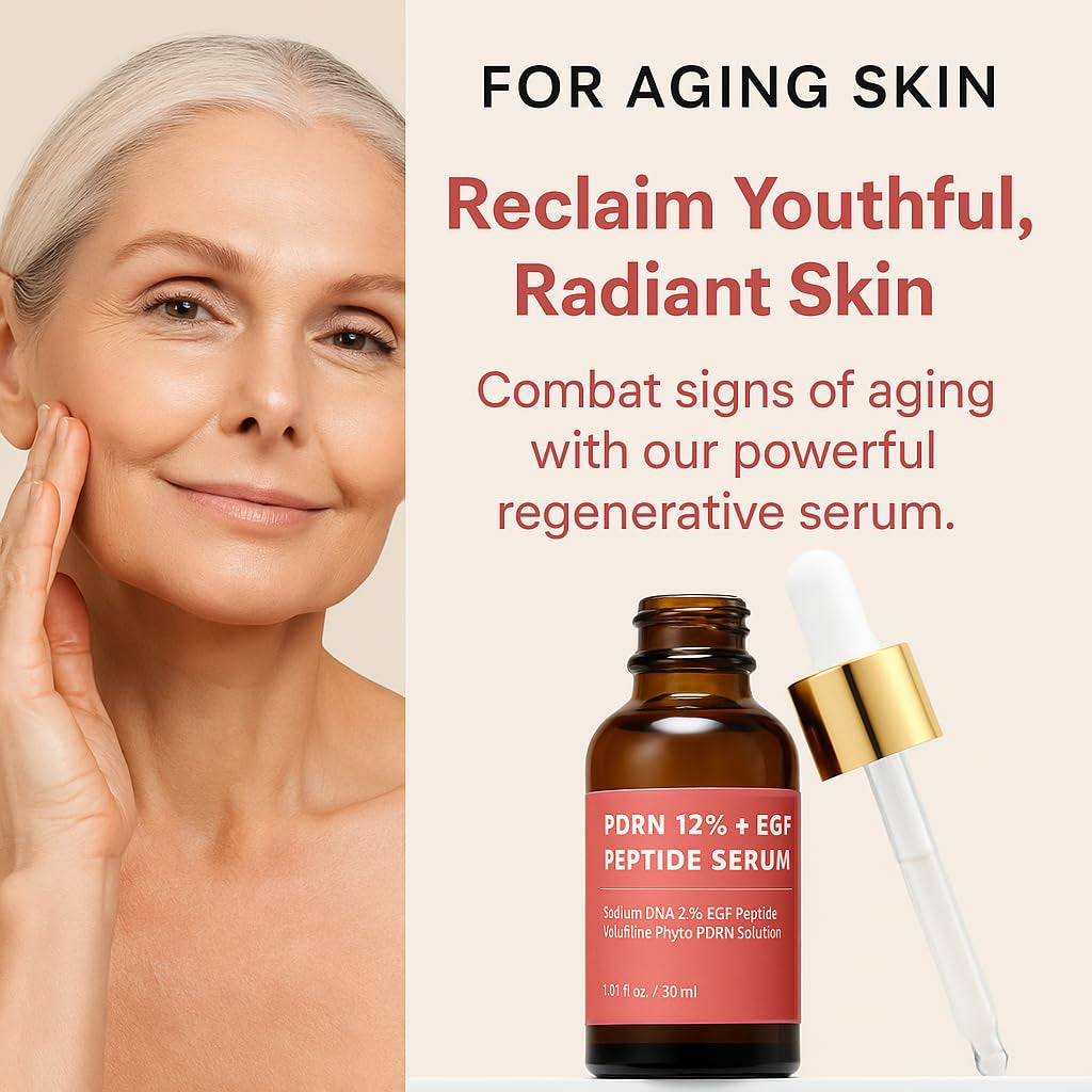 Celdyque PDRN 12% + EGF Peptide Serum – 30ml | Advanced Skin Regeneration & Firming Treatment