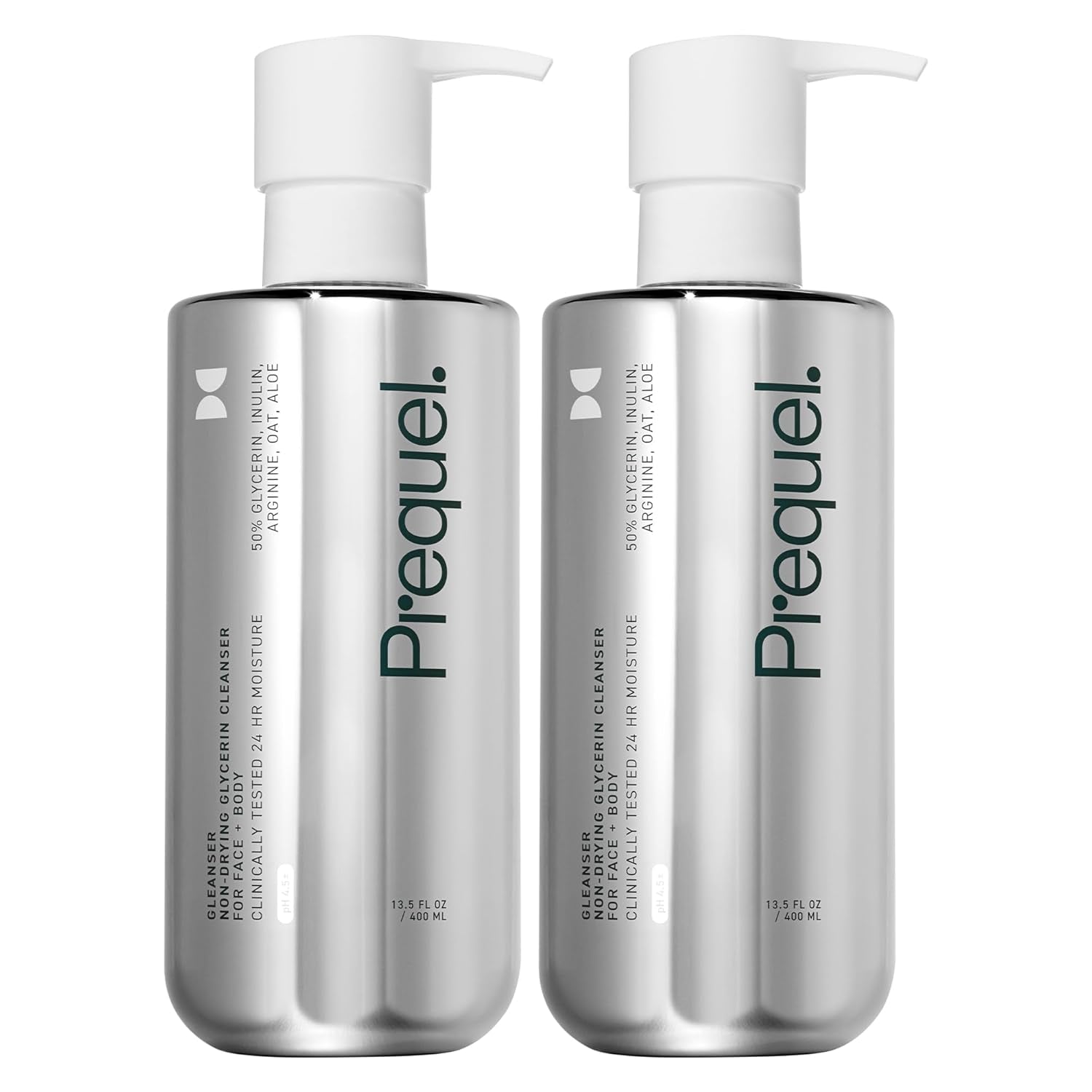 Prequel Gleanser | Non-Drying Glycerin Cleanser – 400ml (Pack of 2)