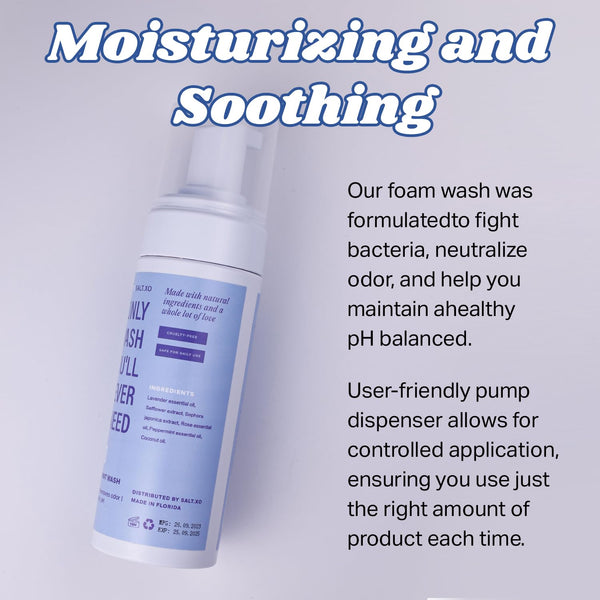 SALT.XO Lavender Mint Wash – 150ml | Gentle, pH-Balancing Plant-Based Yoni Wash