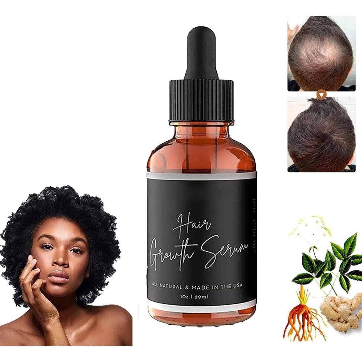 Allurium Hair Growth Serum for Black Women - 29ml (3 Pack) - Glam Global UK