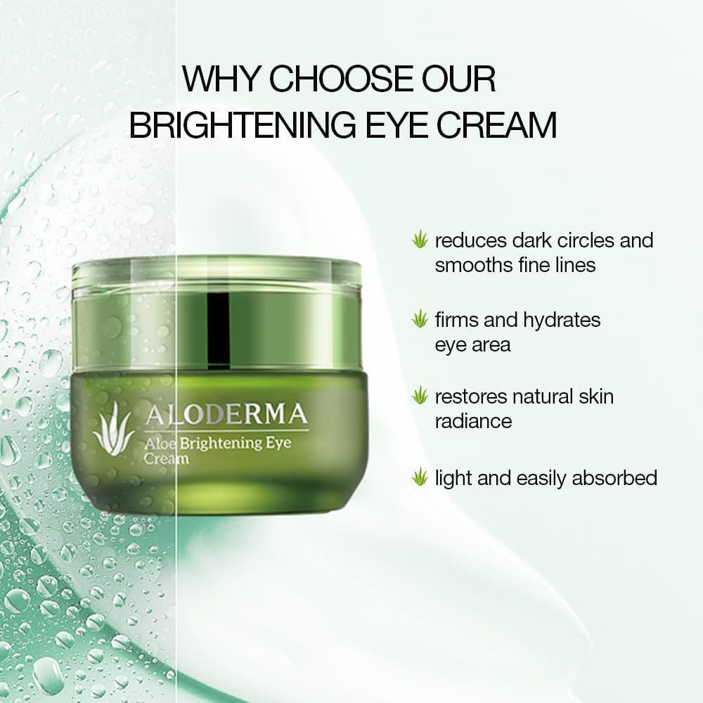 Aloderma Aloe Brightening Eye Cream - 29ml (Large) - Glam Global UK