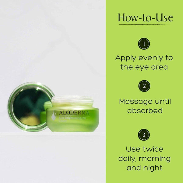 Aloderma Aloe Brightening Eye Cream - 29ml (Large) - Glam Global UKAloderma