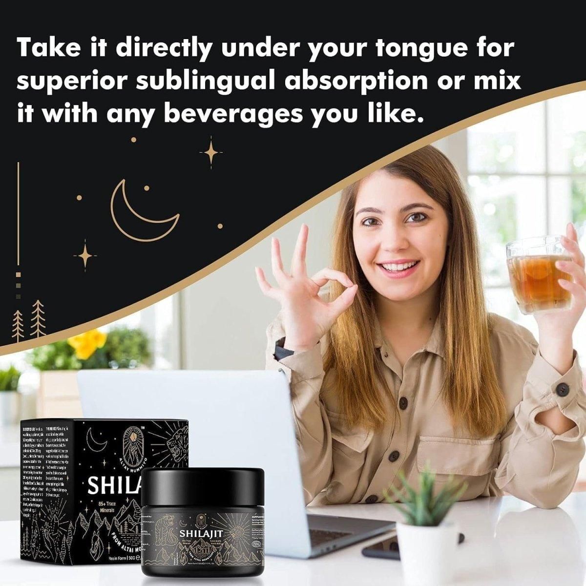 ALTAY MUMMIYO Shilajit Purest Himalayan Shilajit Resin - Gold Grade 100% - 100 Serving / 50G - Glam Global UK