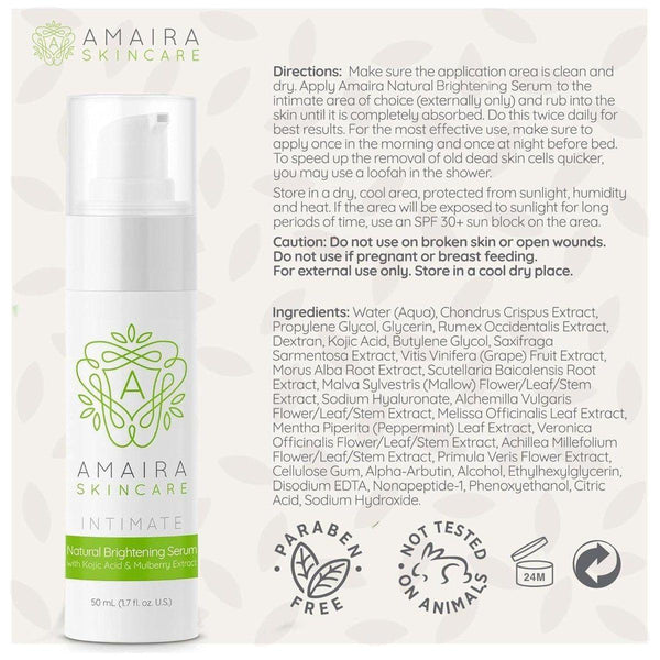 Amaira Skincare Intimate Natural Brightening Serum - 50ml - Glam Global UKAmaira Skincare
