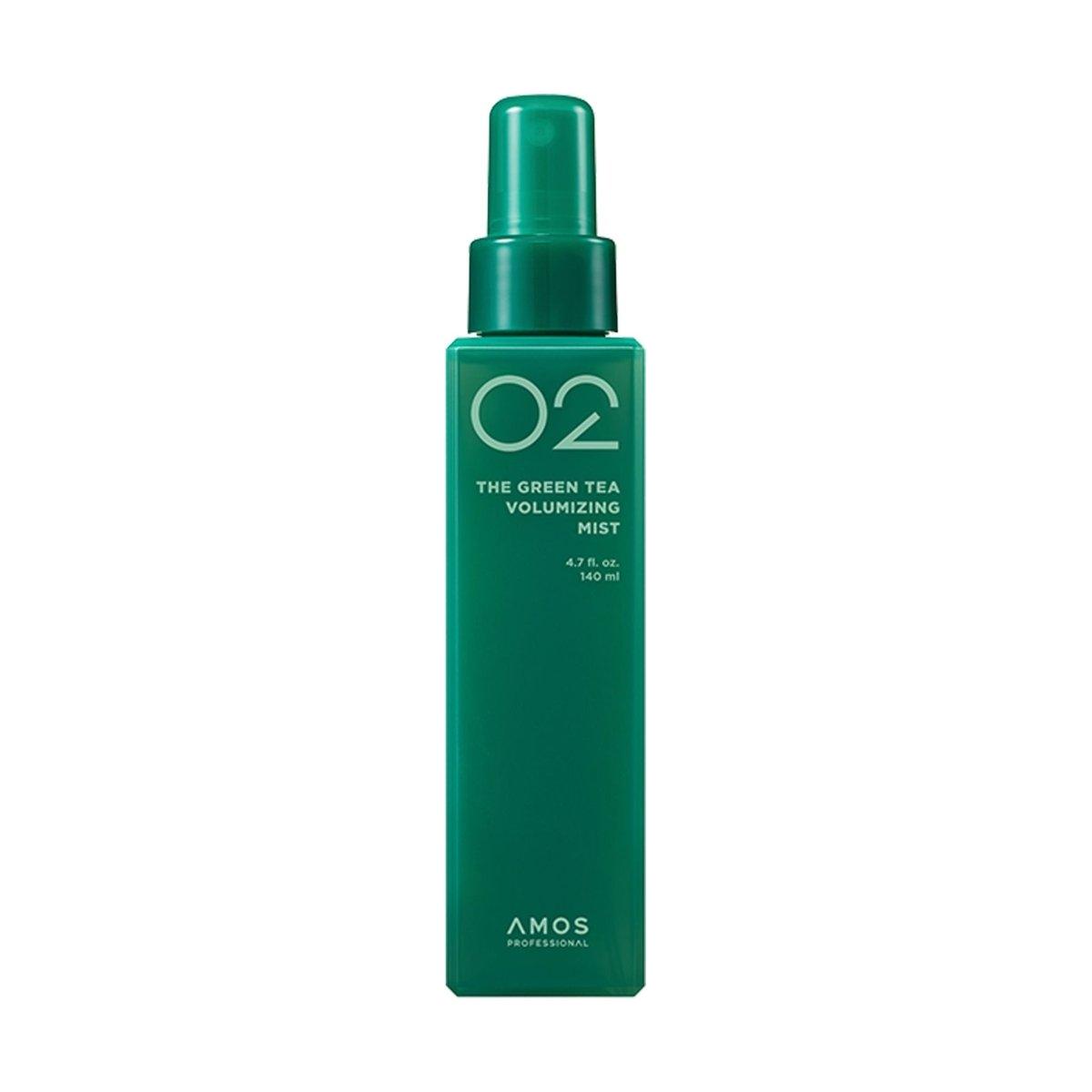 amos PROFESSIONAL THE GREEN TEA VOLUMIZING MIST 140ml - Glam Global UKamos PROFESSIONAL