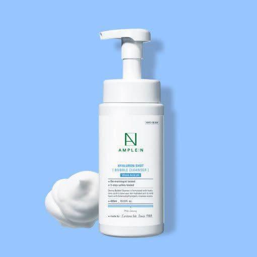 AMPLE:N Hyalruon Shot Bubble Cleanser 450ml - Glam Global UKAMPLE:N