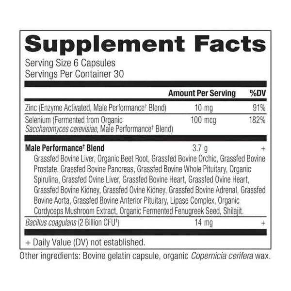 Ancient Nutrition Glandulars Male Performance - 180 Capsules - Glam Global UKAncient Nutrition