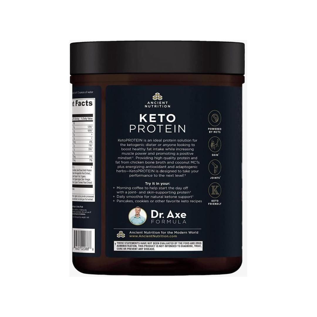 Ancient Nutrition Keto Protein - Chocolate (17 Servings) - Glam Global UK