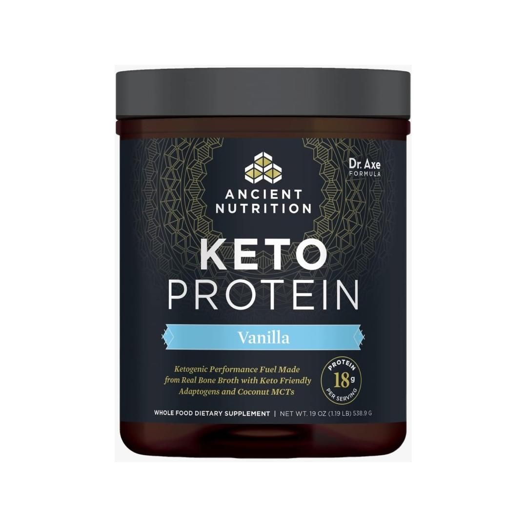 Ancient Nutrition Keto Protein - Vanilla (17 Servings) - Glam Global UK