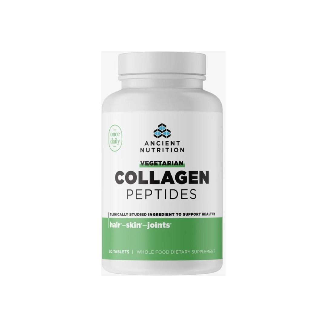 Ancient Nutrition Vegetarian Collagen Peptides Tablets - 30 Capsules - Glam Global UK