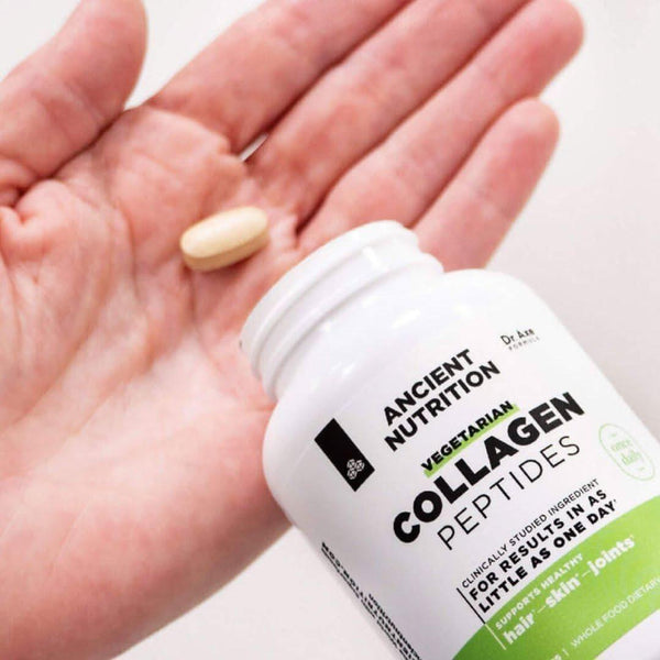 Ancient Nutrition Vegetarian Collagen Peptides Tablets - 30 Capsules - Glam Global UKAncient Nutrition