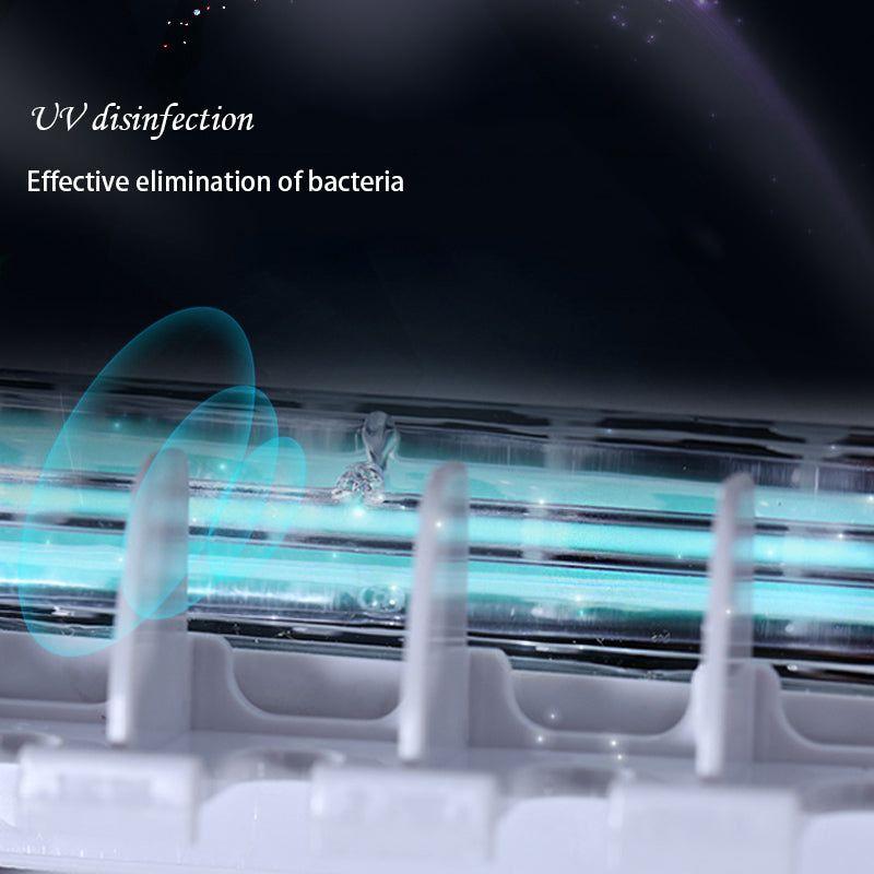 Antibacteria UV Light Toothbrush Sterilizer with Automatic Toothpaste Dispenser - Glam Global UK