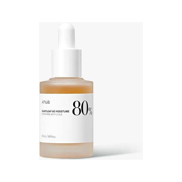Anua Heartleaf 80% Moisture Soothing Ampoule - 30ml | Hydrating & Calming Serum for Sensitive Skin - Glam Global UKAnua