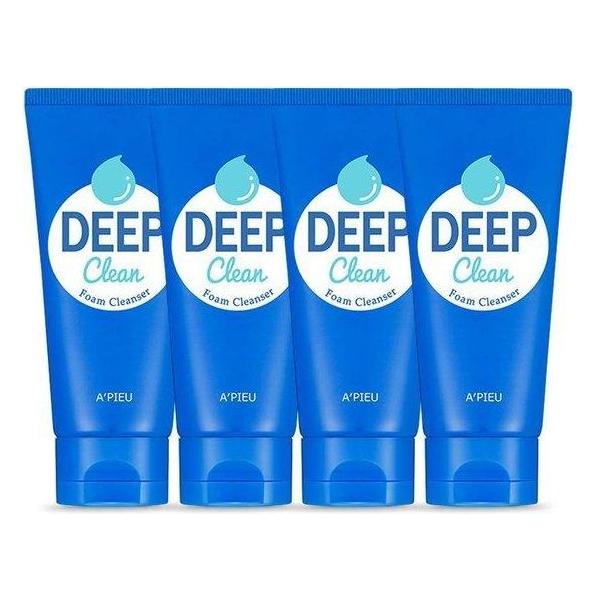 A'pieu Deep Clean Foam Cleanser 130ml X 4ea - Glam Global UK