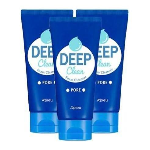 A'pieu Deep Clean Foam Cleanser - Pore 130ml X 3ea - Glam Global UKA'pieu