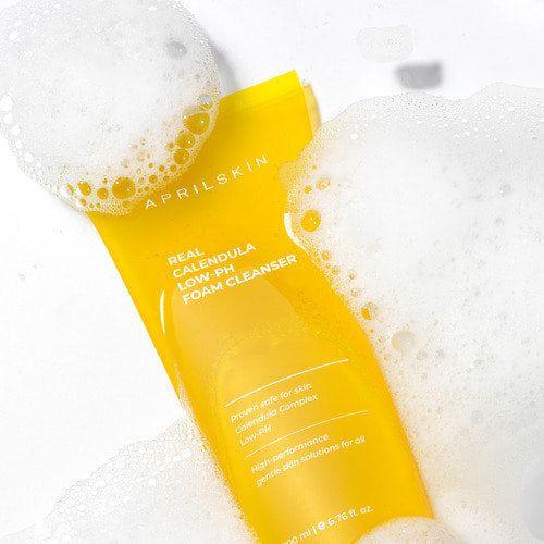 APRILSKIN Calendula Low pH Foam Cleanser 200ml - Glam Global UK