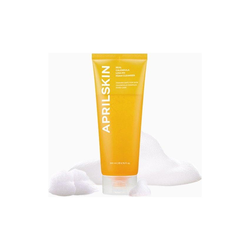 APRILSKIN Calendula Low pH Foam Cleanser 200ml - Glam Global UK