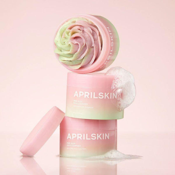 APRILSKIN Pink Aloe Mask - to - Foam Soothing Cleanser 120g - Glam Global UKAPRILSKIN