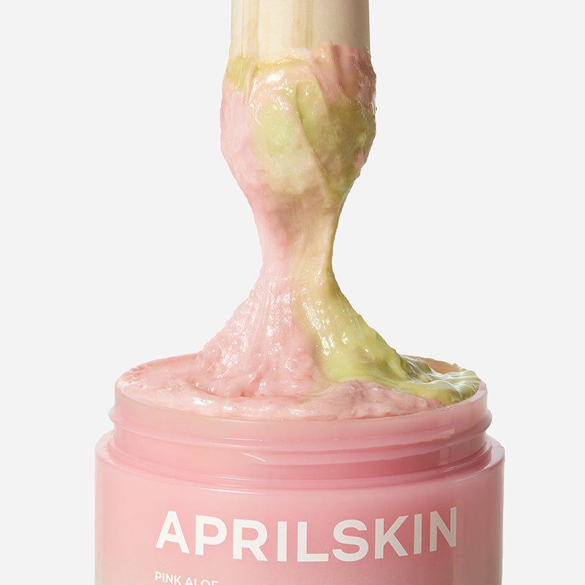 APRILSKIN Pink Aloe Mask - to - Foam Soothing Cleanser 120g - Glam Global UK