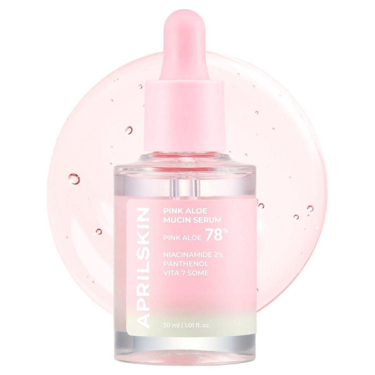 APRILSKIN Pink Aloe Mucin Serum 30ml - Glam Global UK