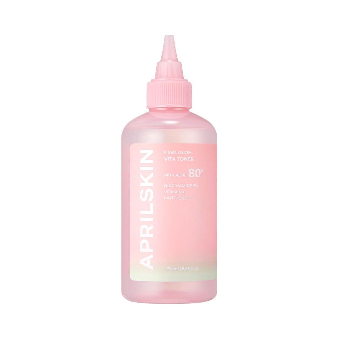 APRILSKIN Pink Aloe Vitamin C Soothing & Brightening Toner 250ml - Glam Global UK