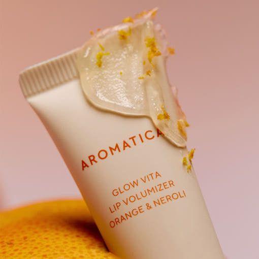 AROMATICA Glow Vita Lip Volumizer Orange & Neroli 10g - Glam Global UKAROMATICA