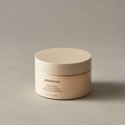 AROMATICA Mellowness Oil In Body Cream Magnolia & Sandanwood 200g - Glam Global UKAROMATICA