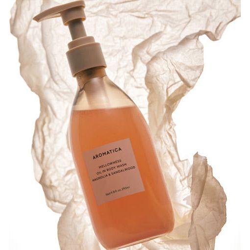 AROMATICA Mellowness Oil In Body Wash Magnolia & Sandalwood 290ml - Glam Global UKAROMATICA