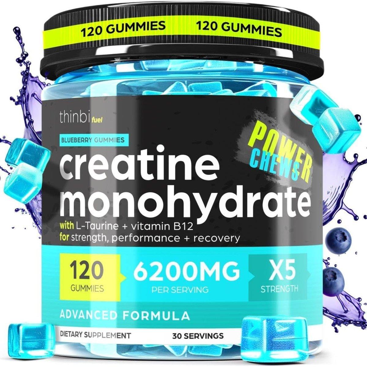 Artnaturals Creatine Monohydrate Gummies Complex 6200 mg per serving - 120 gummies - Glam Global UKArtnaturals