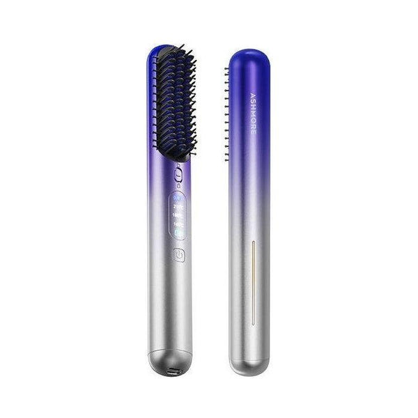 ASHMORE Platinum Negative Ion Hair Straightening Comb - Glam Global UKASHMORE