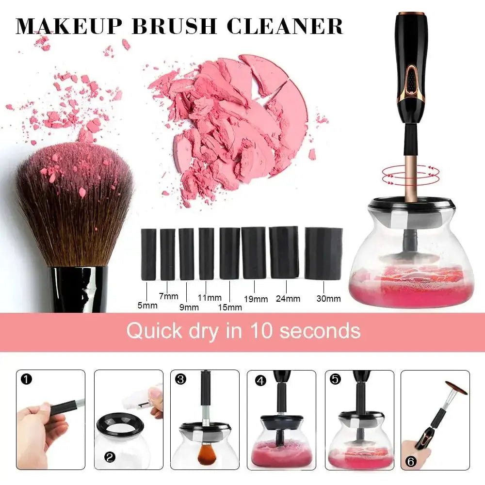 Automatic Makeup Brush Cleaner & Dryer | 10 - Second Fast Cleaning - Glam Global UK