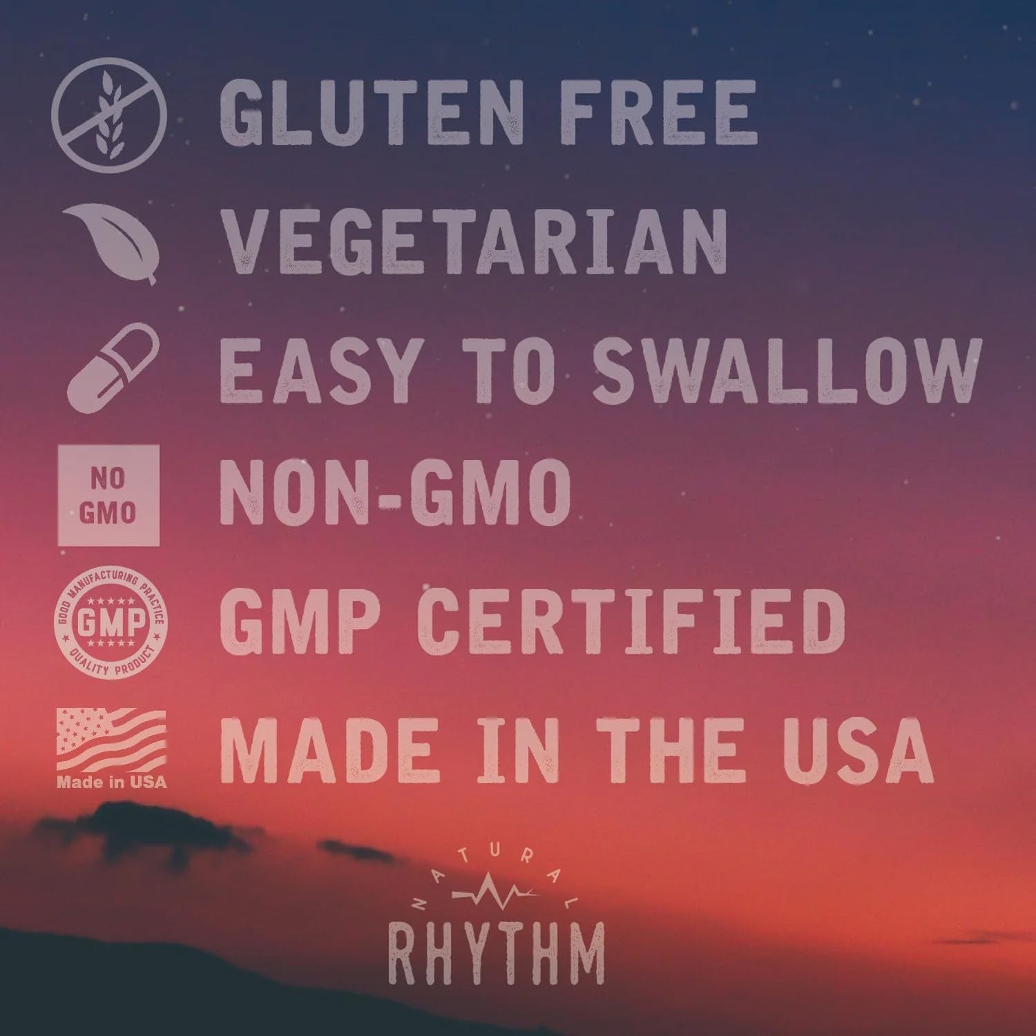 Natural Rhythm Digestive Calm Probiotic Plus L-Glutamine – 60 Capsules | Gut Health, Digestive Comfort & Immune Support