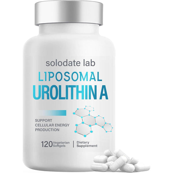 solodate lab Liposomal Urolithin A Supplement – 120 Softgels | Cellular Energy, Healthy Aging & Muscle Support