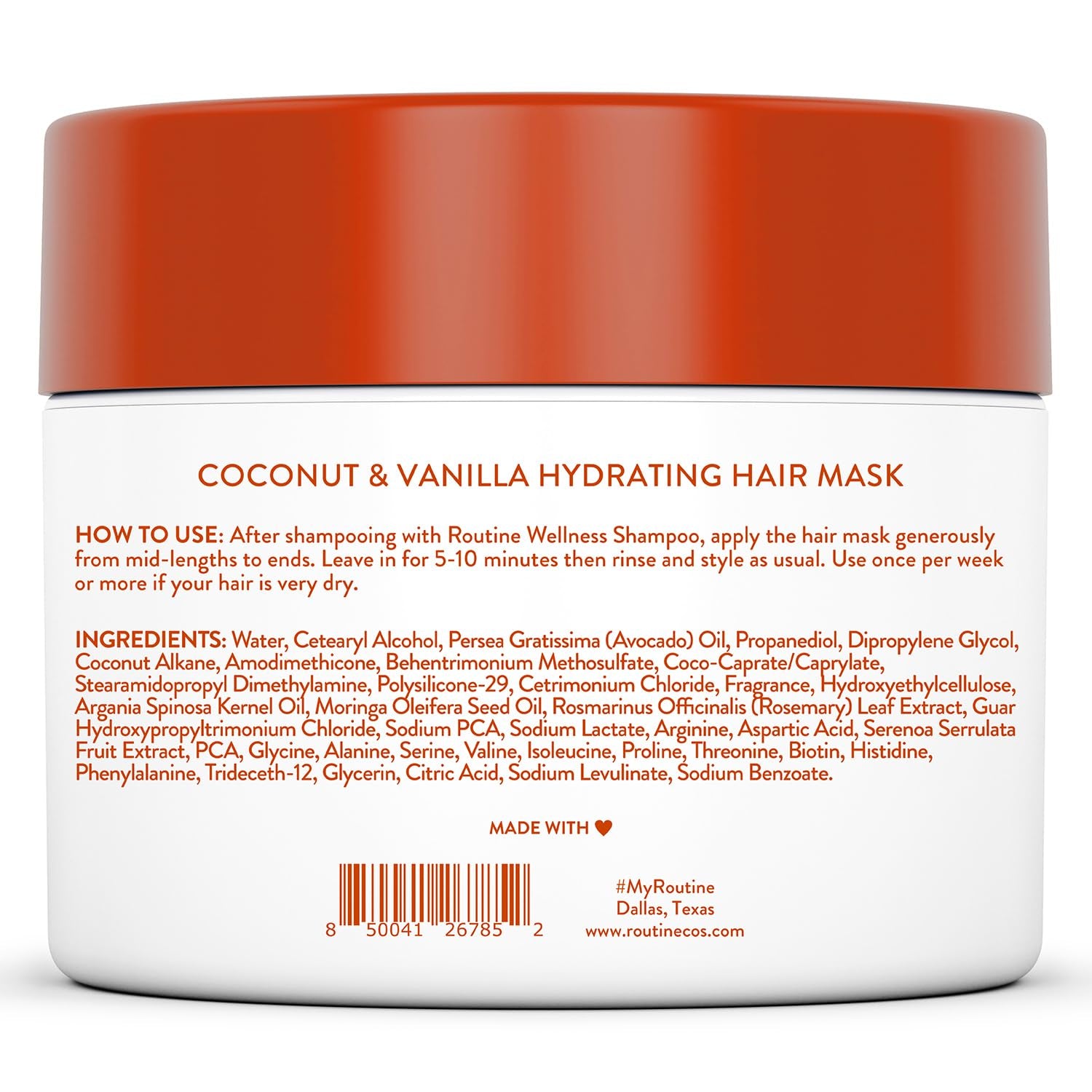 Routine Wellness Hydrating Hair Mask - Coconut & Vanilla, 237ml